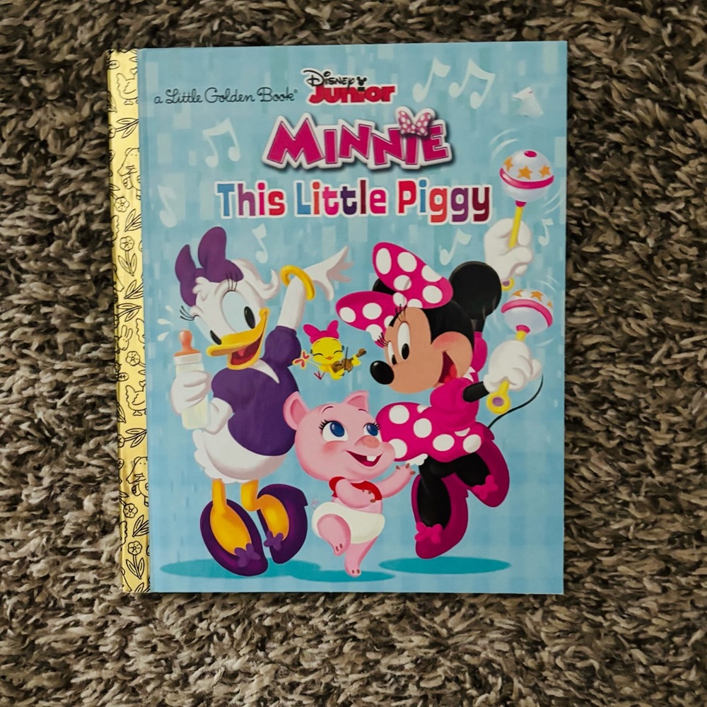 Little Golden Book Disney Junior Minnie This Little Piggy Book